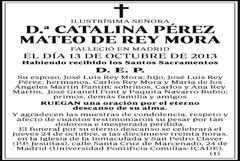Catalina Pérez Mateo de Rey Mora